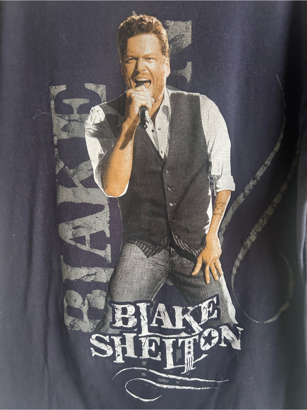 Blake Shelton 2014 Tour Short Sleeve T-Shirt - Black - Picture 5 of 7